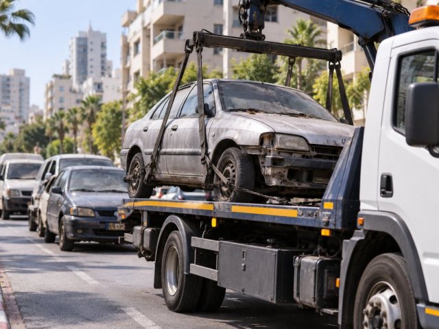 אילוסטרציה גרירת רכב
