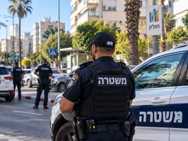 זירת אירוע אלימות בחולון