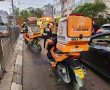 רוכב אופנוע כבן 40 נפצע בינוני בתאונה עם רכב בחולון